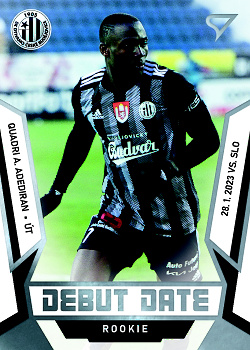 Quadri A. Adediran Ceske Budejovice SportZoo FORTUNA:LIGA 2022/23 2. serie Debut Date Rookie #DR-16